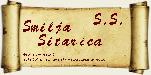 Smilja Sitarica vizit kartica